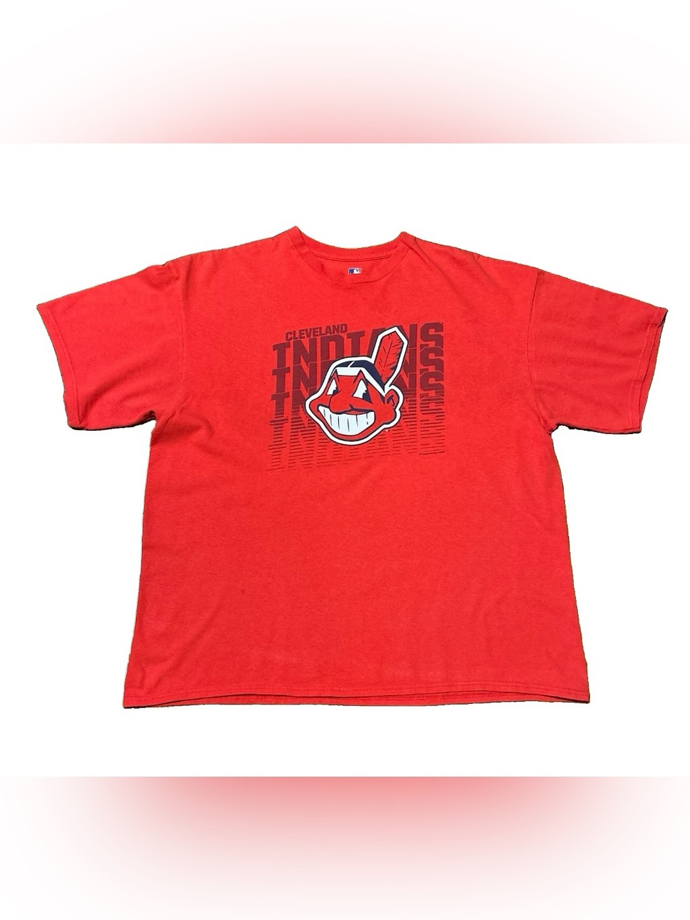 Cleveland Indians Chief Wahoo T Shirt Size XXL Red MLB Baseball